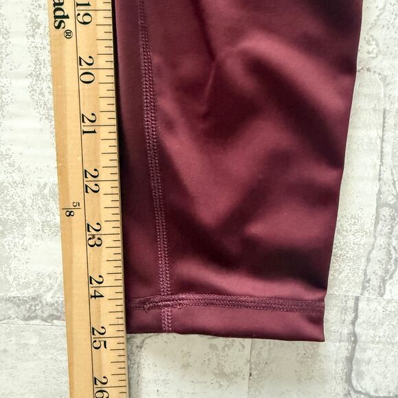 NWT IVL Collective Striped Waist Solid Wine Black Pull On Soft Sculpt Legging 6 - Picture 8 of 8